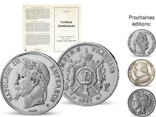 Une authentique monnaie en argent émise sous Napoléon III